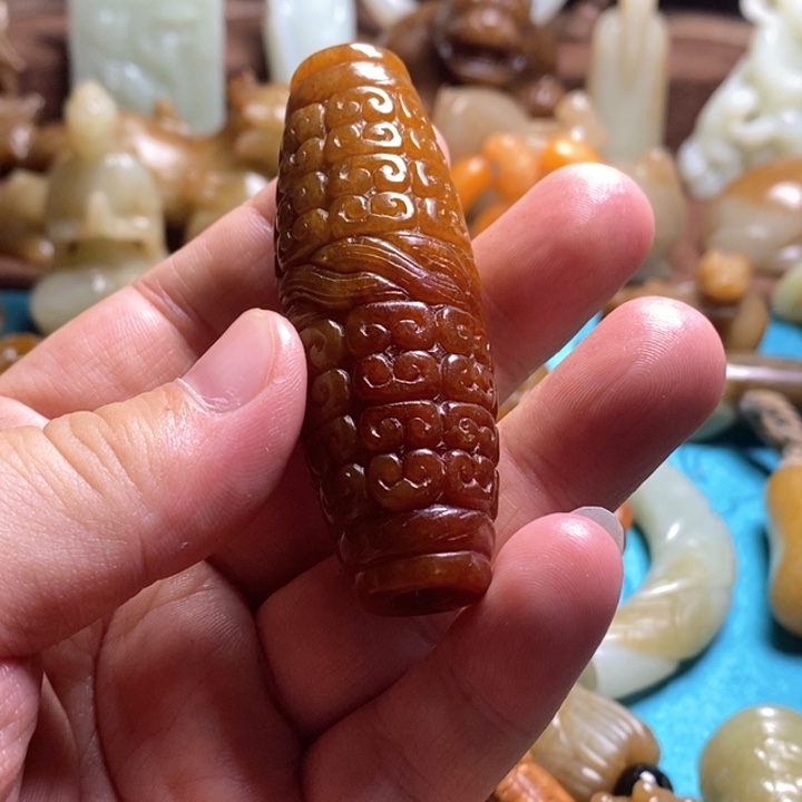 和田玉挂件未镶嵌一**浅