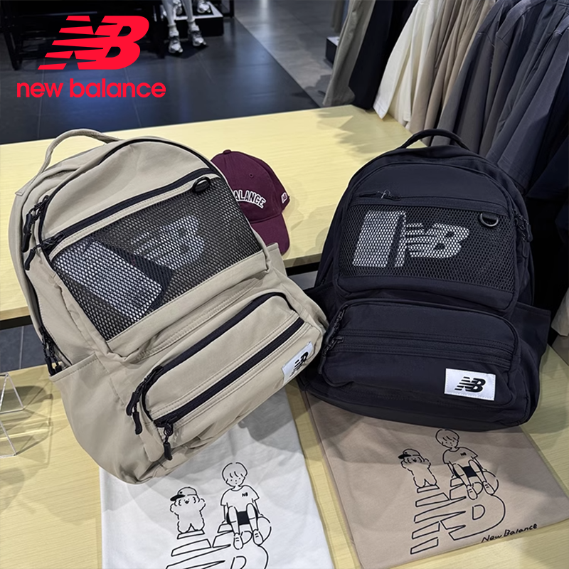  NEW BALANCE 男女潮流运动双肩背包休闲包学生书包 LAB43404
