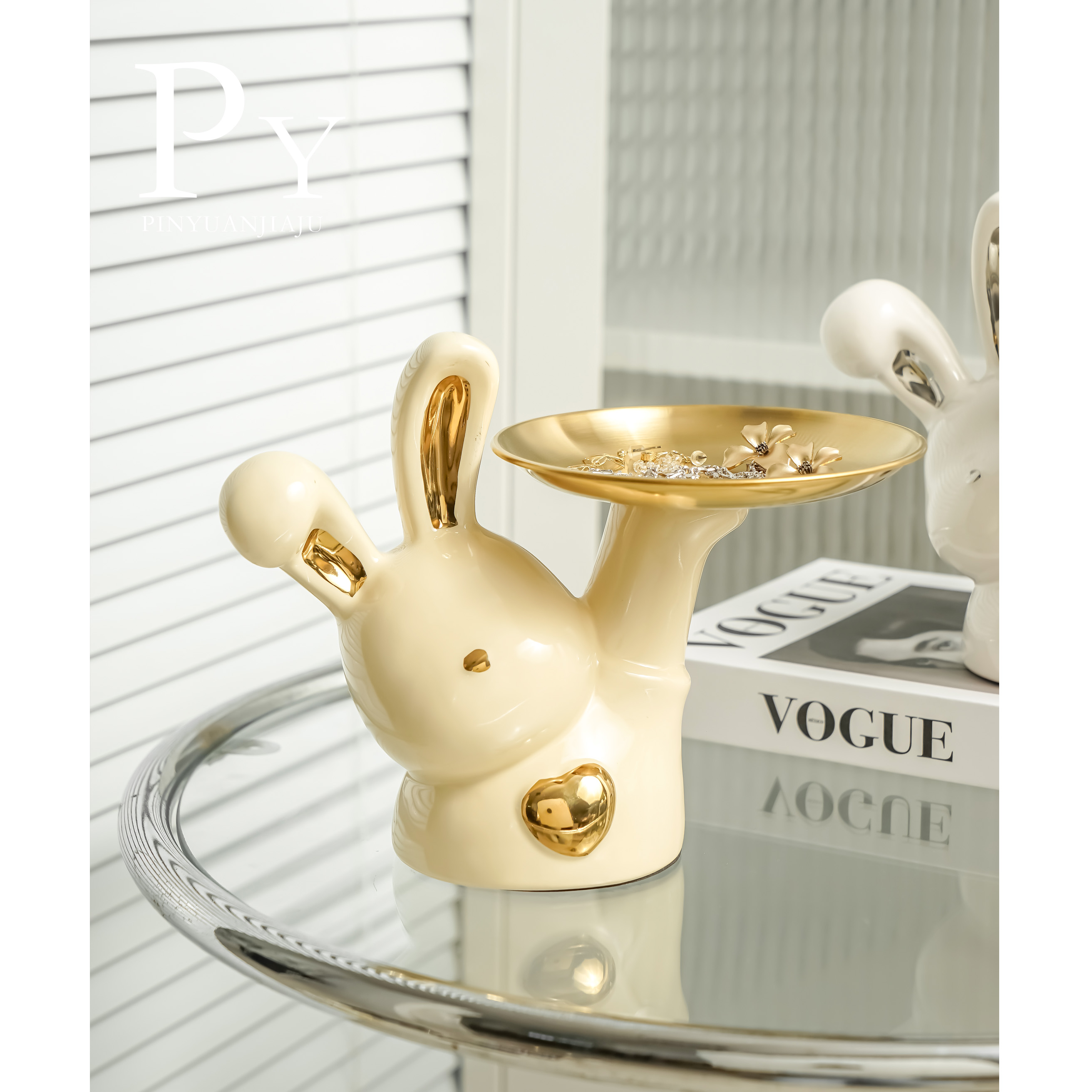 暴力熊存钱罐入户玄关钥匙收纳摆件客厅进门口鞋柜电视酒柜装饰品