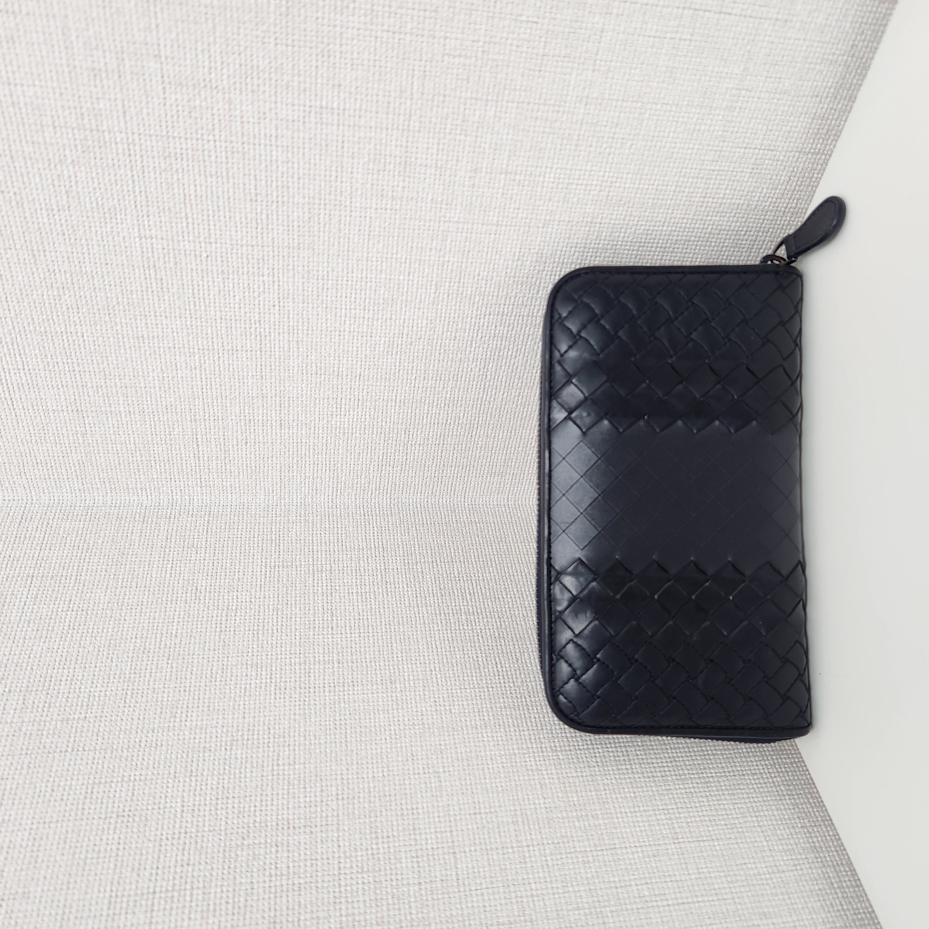 95新 BOTTEGA VENETA/葆蝶家 手工编织皮钱包