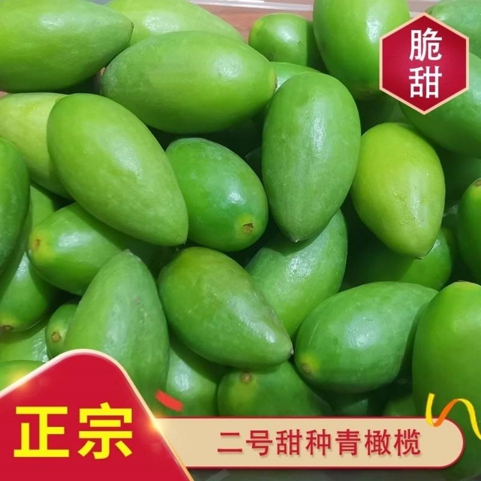 福建二号新鲜甜种橄榄 青果生吃脆甜无渣甜橄榄 檀香青橄榄果榨汁