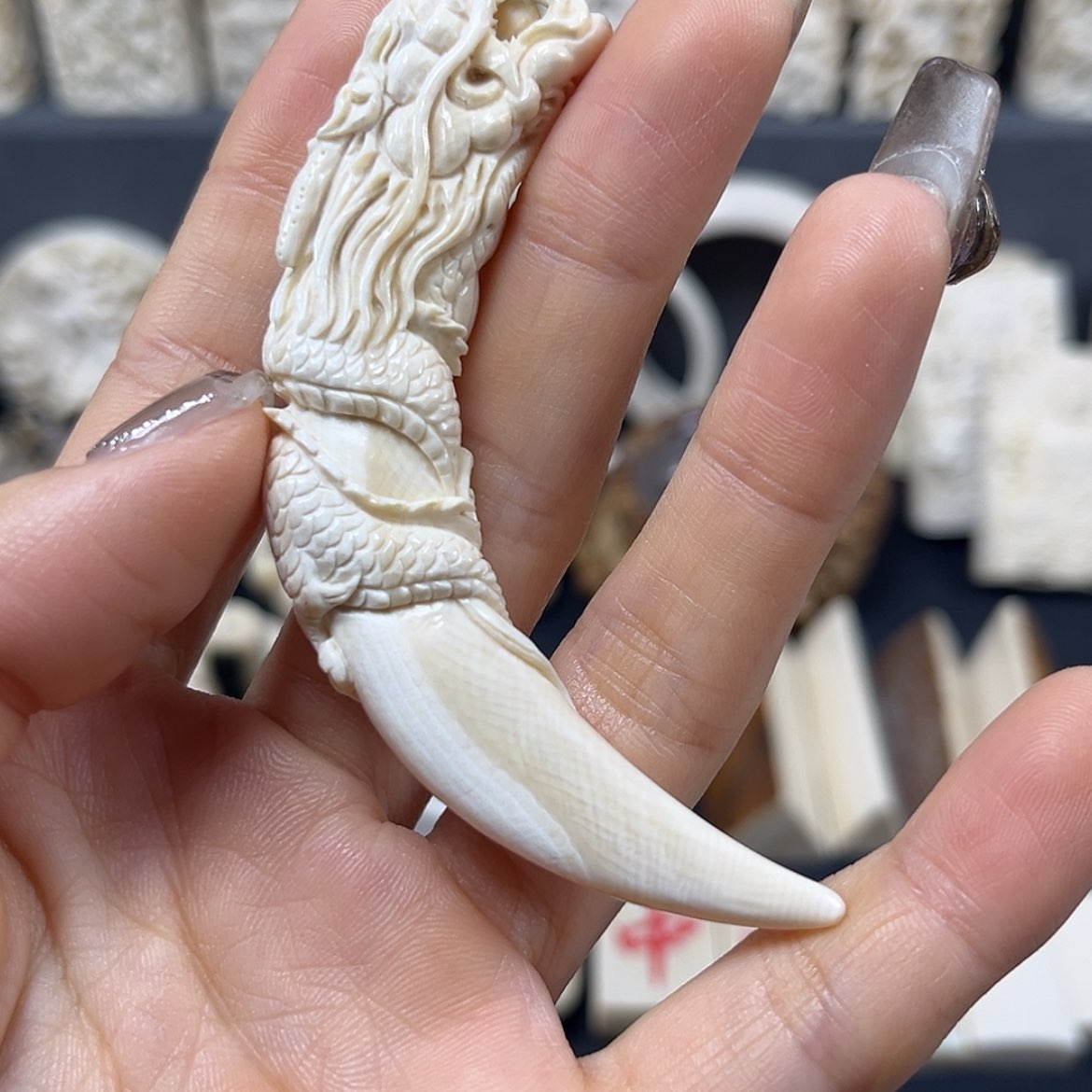 【闪购商品】白玉菩提吊坠L*L猛犸牙