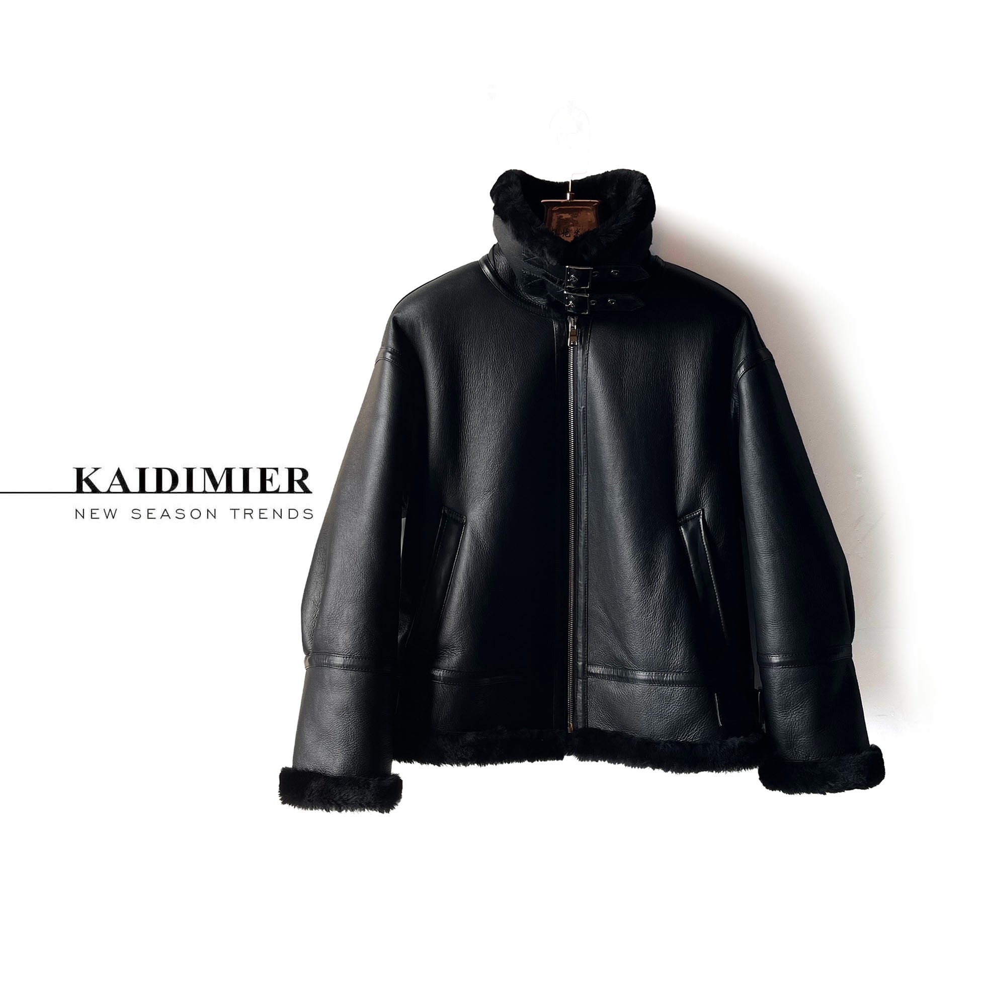  “慵懒机车” 28075 可爱时尚女装羊皮羊毛短款外套保暖简约休闲