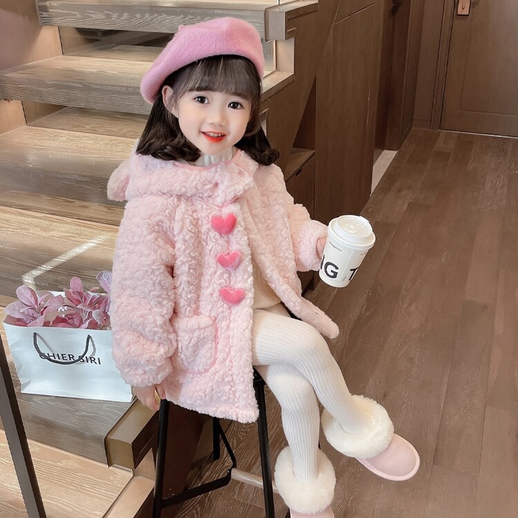 2024年秋冬加绒洋气长款毛毛外套