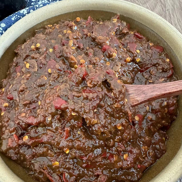 黄豆辣酱香辣酱安徽六安农家手工香辣酱辣子酱豆瓣酱拌饭拌面酱