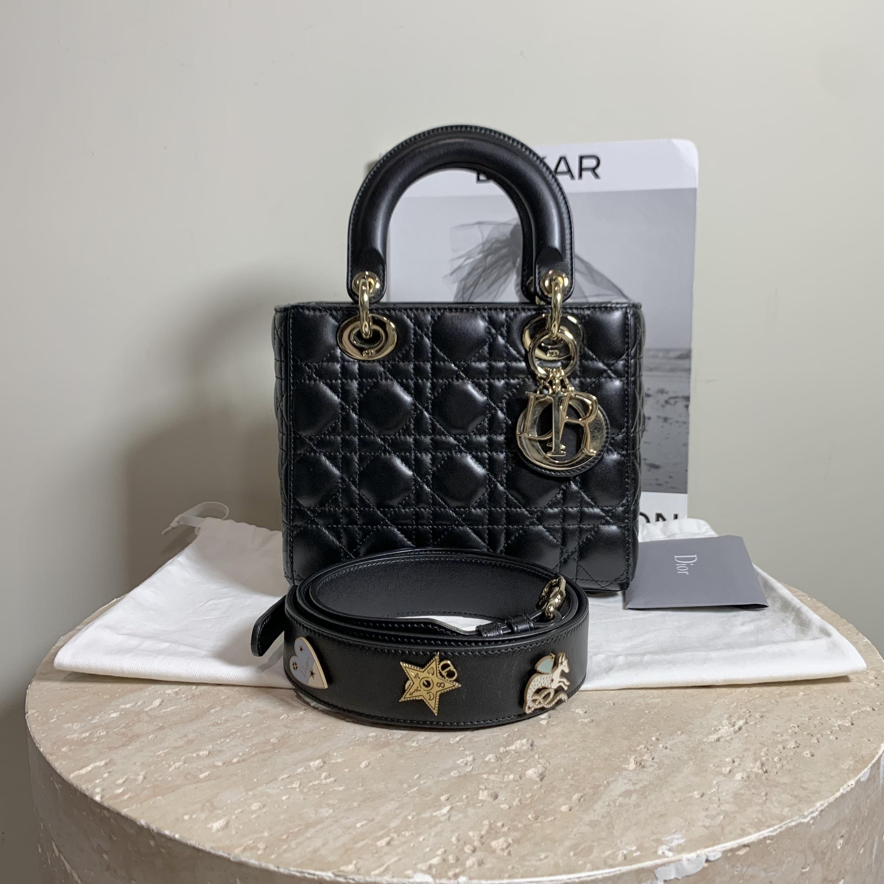 95新 DIOR/迪奥 壹臻/黑金徽章四格戴妃 40949321 
