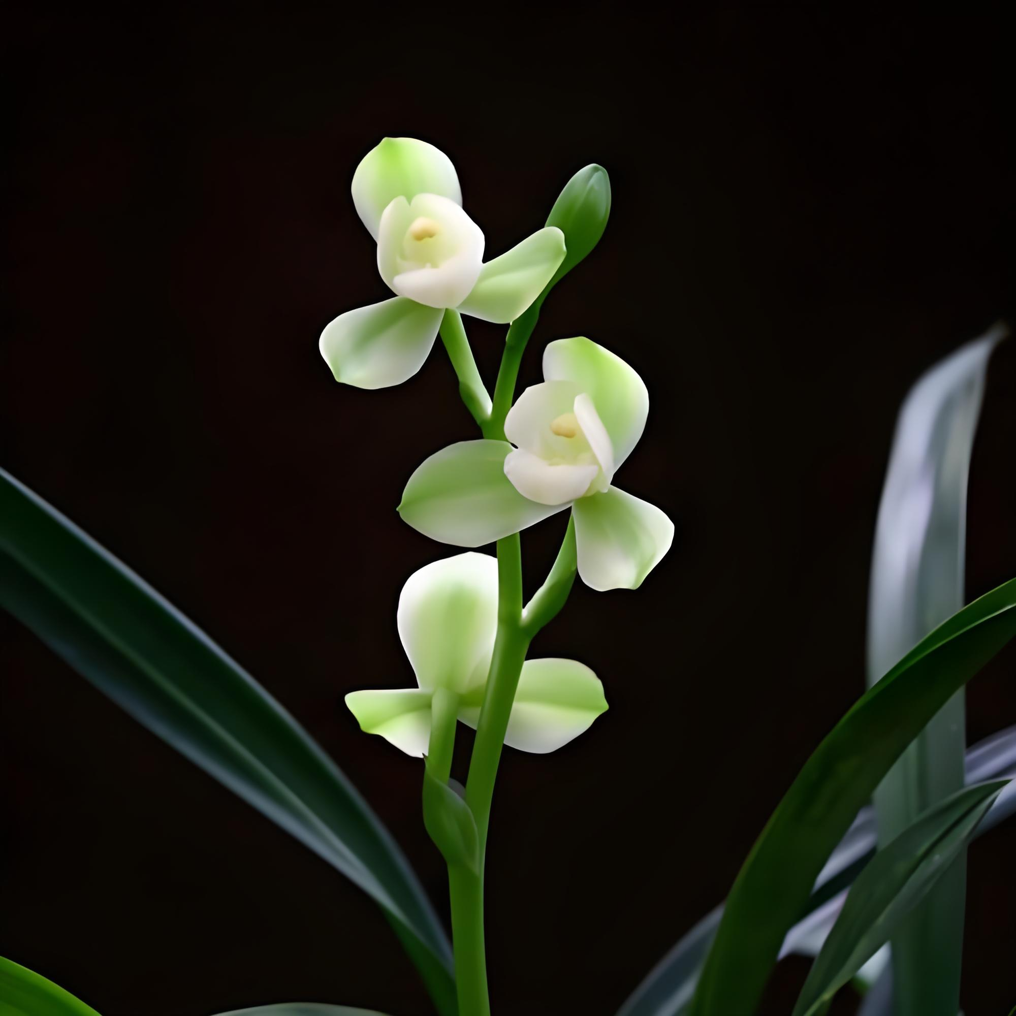 建兰矮种铭品掌上明珠兰花趣味美观