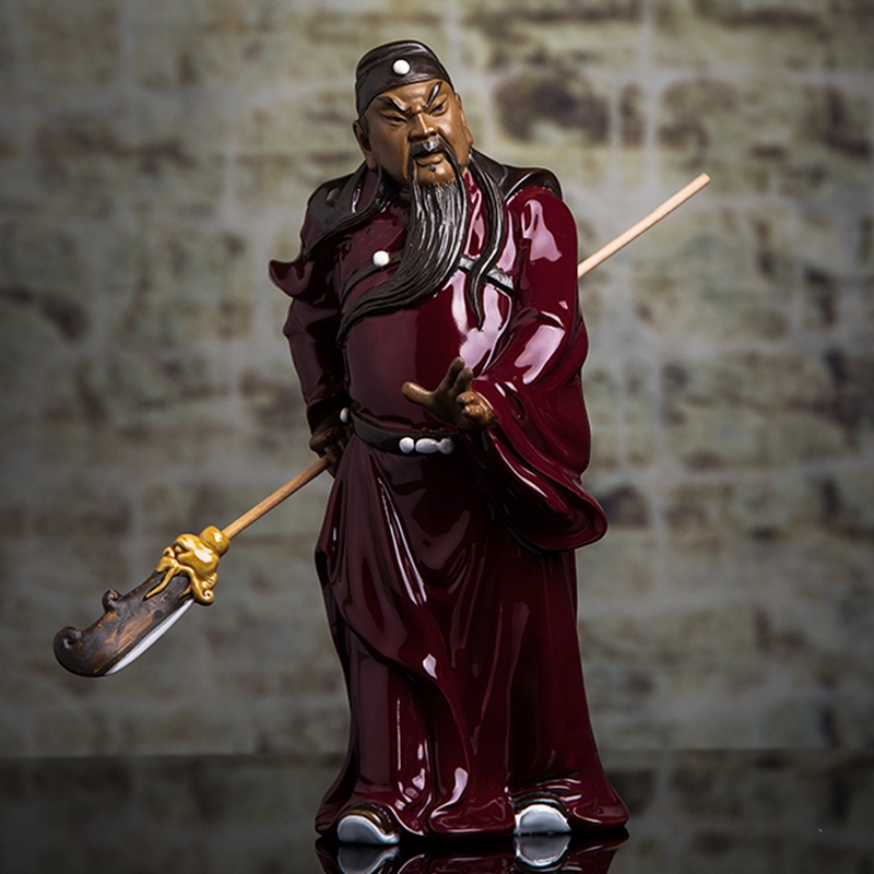 《关公》石湾陶瓷家居装饰品客厅装饰品陶瓷关公供奉神像武财神关羽