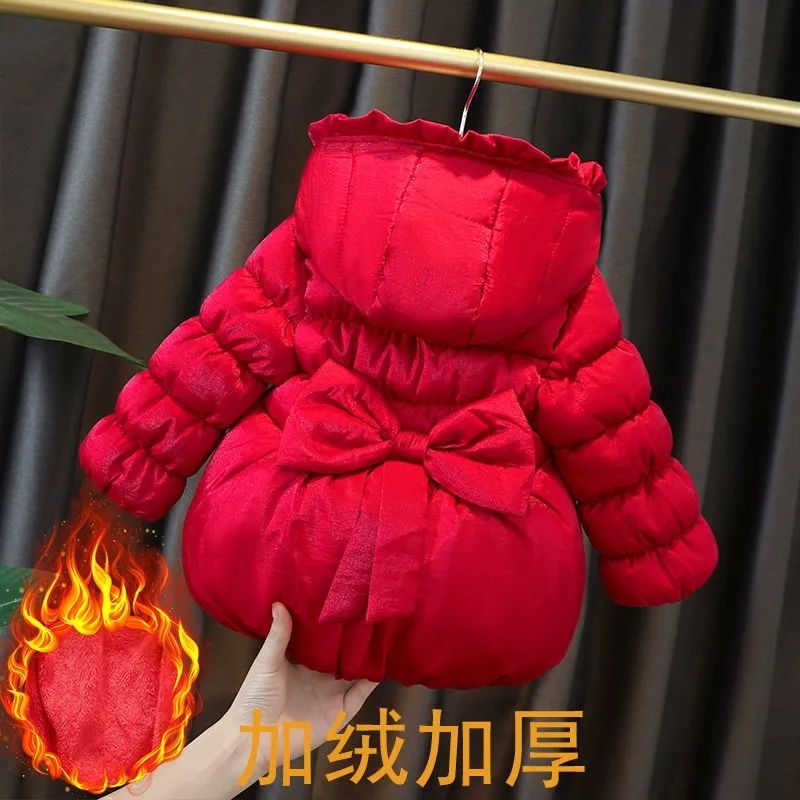 童装冬装女童加厚棉衣外套1-2-3岁0女宝宝棉袄婴儿童洋气