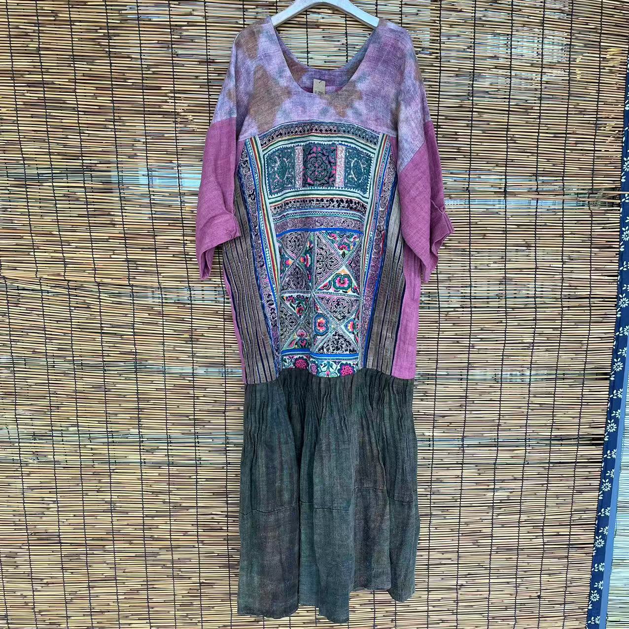 四两泰国设计款土布袍子