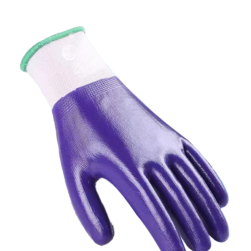 星宇丁晴全胶防水防油手套防护工作手套