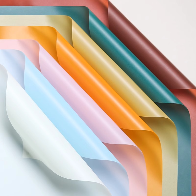 韩素纸雾面纸纯色花束包装纸韩束纸晨雾柔光鲜花材料防水厂家直供