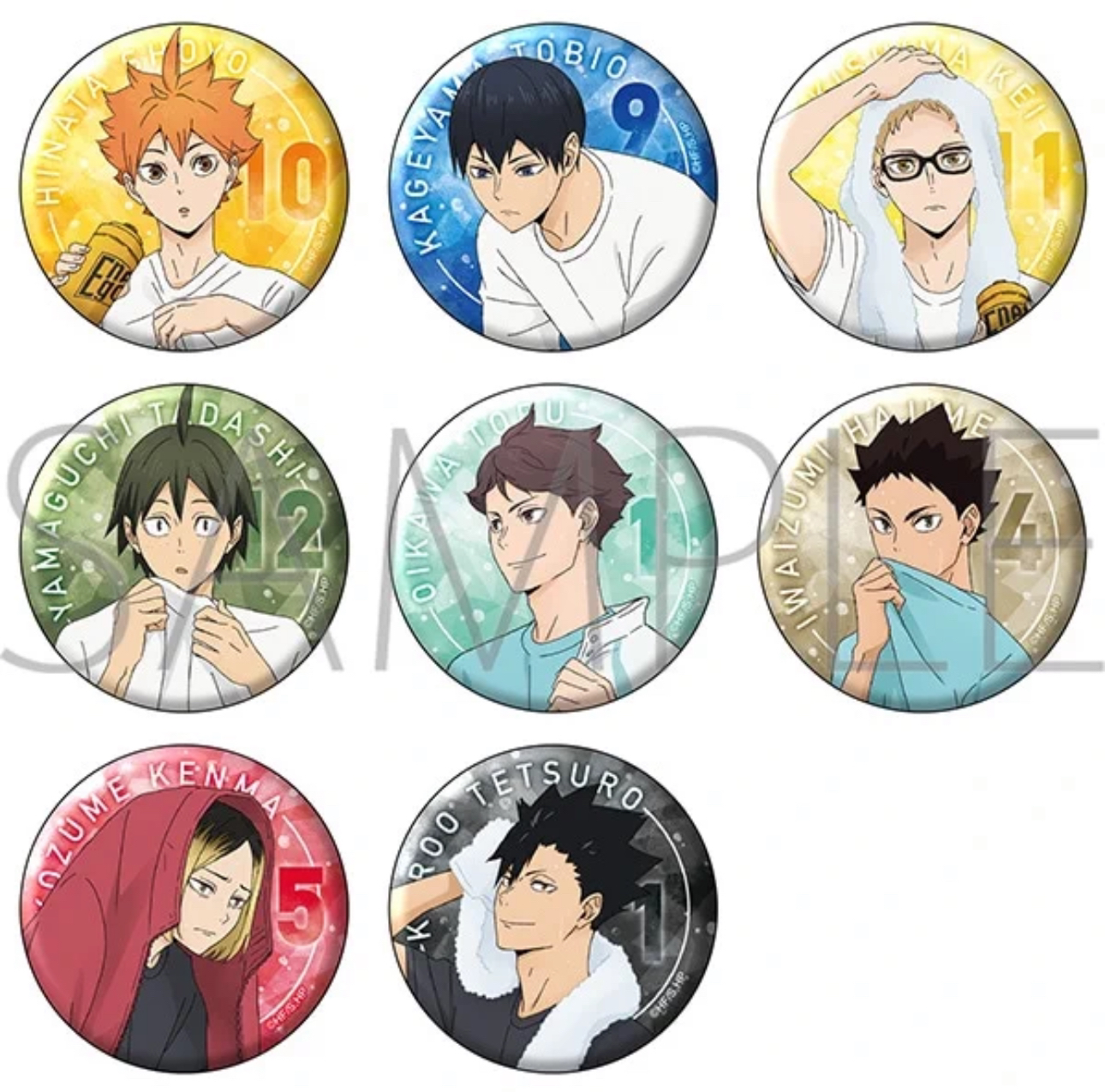 排球少年秋季博览会休憩时光吧唧“两件包邮默认初伤”