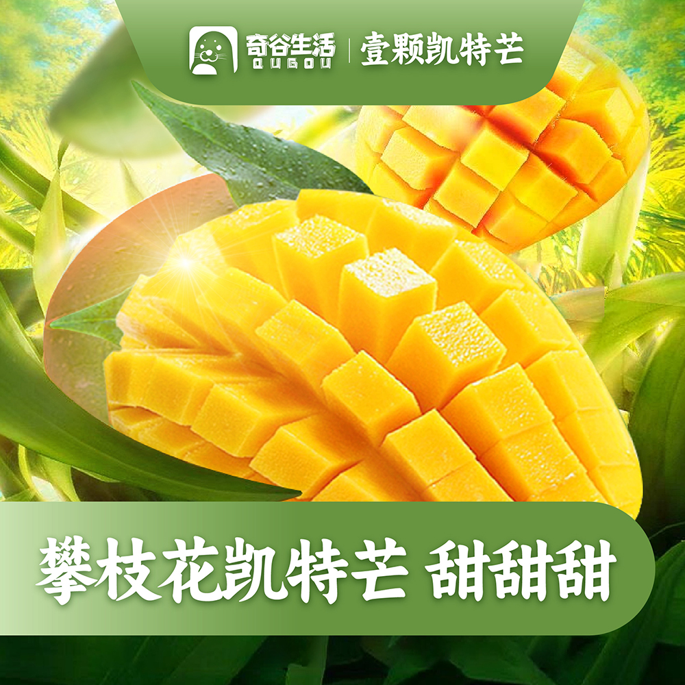 【奇谷生活】攀枝花凯特芒大果9斤新鲜产地放软食用