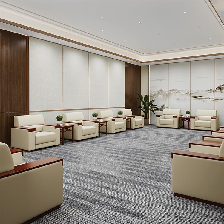 大厅贵宾室接待会客室商务单位茶几组合公司办公室会议沙发室沙发