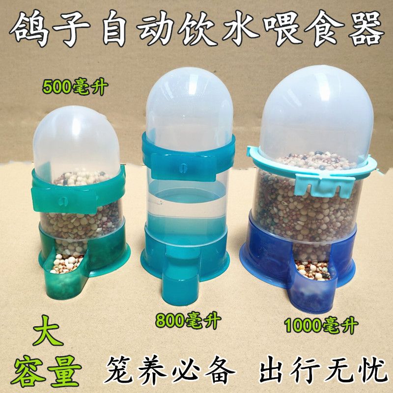 鸽子用品用具水壶自动饮水器下料器喂食器鸟类用品卢丁鸡水盒食槽
