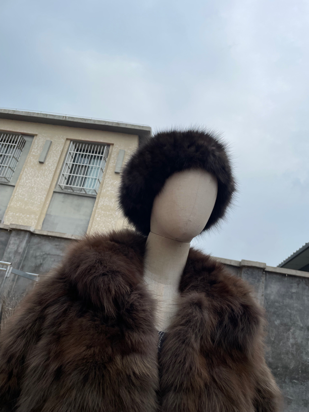 时尚高端搭配围巾帽