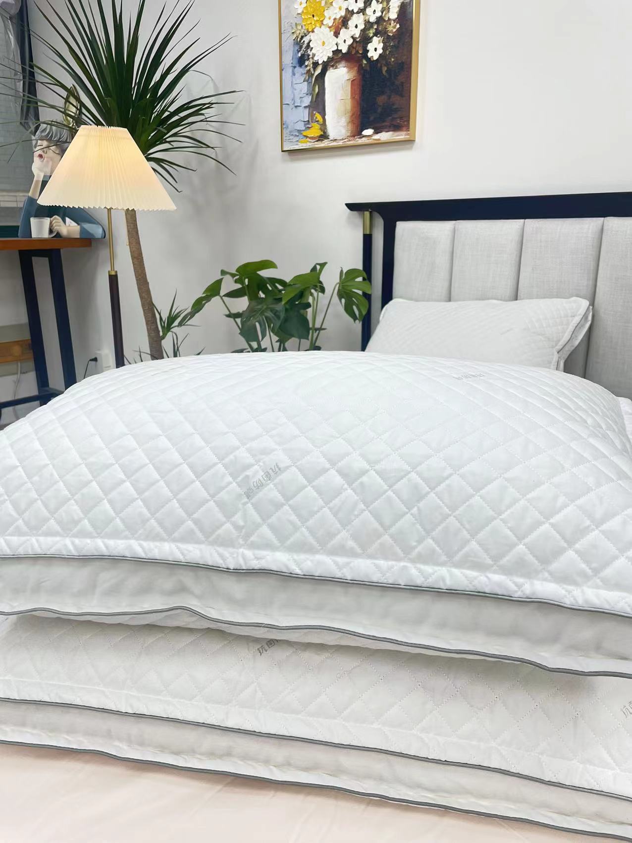 【阿秀家】A类全棉防螨抗菌护颈枕 可水洗睡眠枕