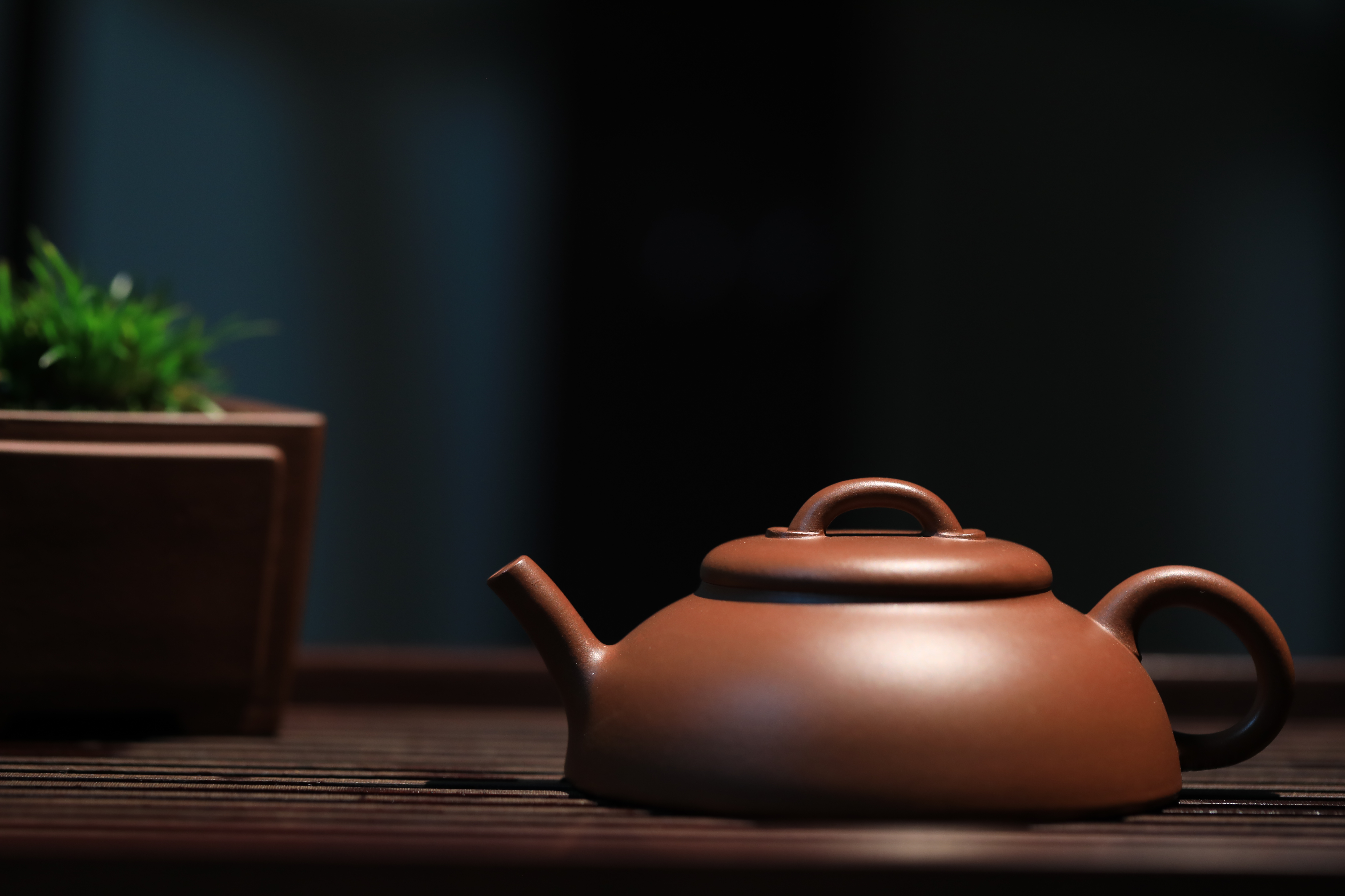 宜兴中式原矿紫砂壶全手红皮龙素彴壶光素140cc家用茶具
