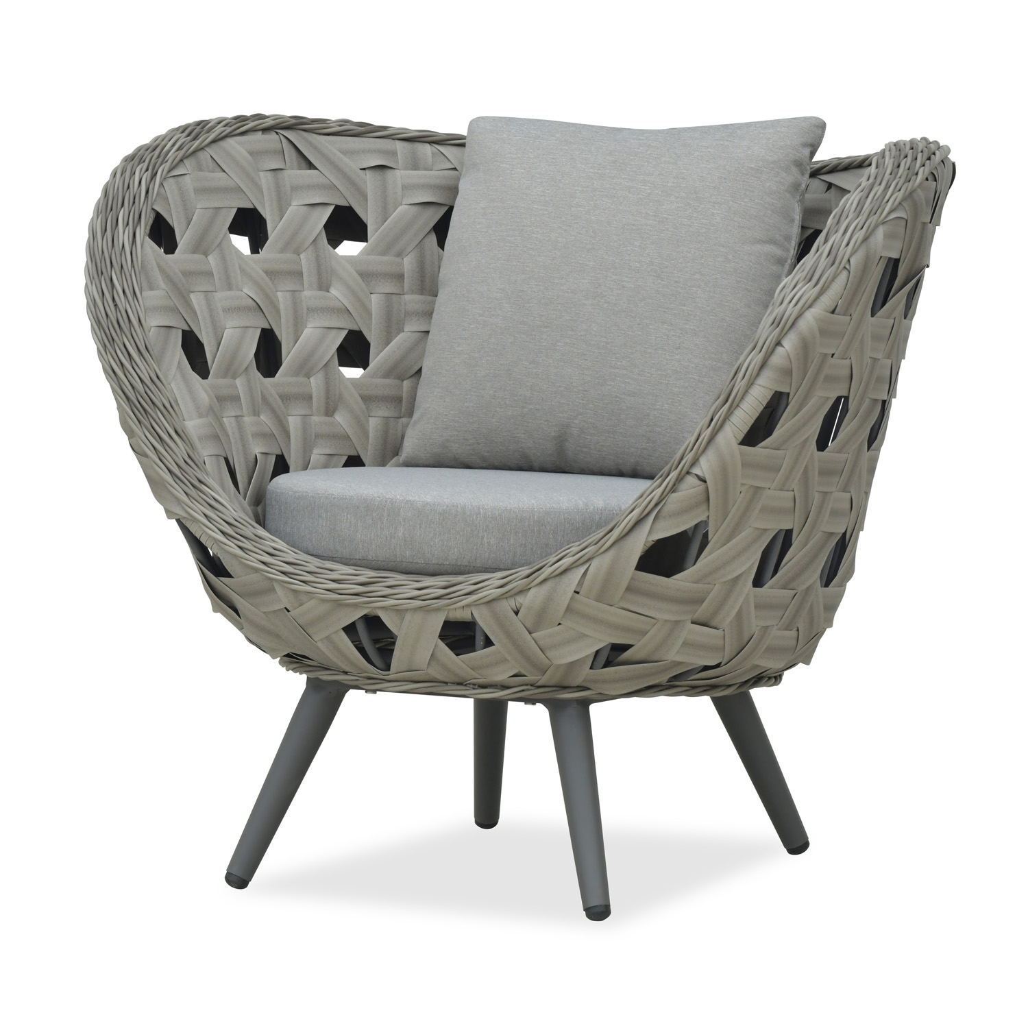 双子藤编户外简约阳台庭院防晒防水休闲椅轻奢沙发茶几组合客厅