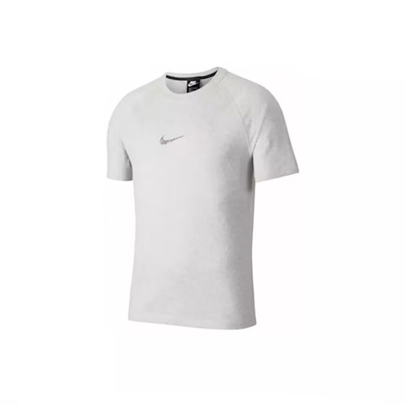 NIKE 50 NSW 小LOGO 休闲训练圆领短袖T恤 灰色 CK2979-902