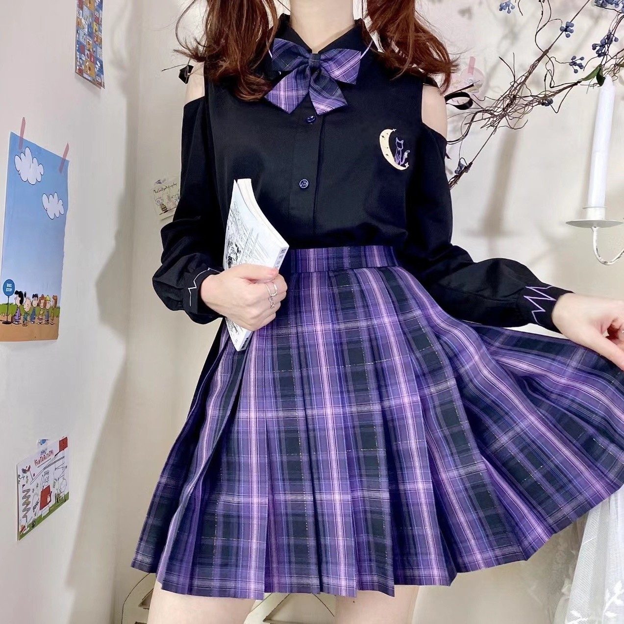 【露娜】TR面料 JK格裙原创设计jk制服学院风百褶裙日系百搭