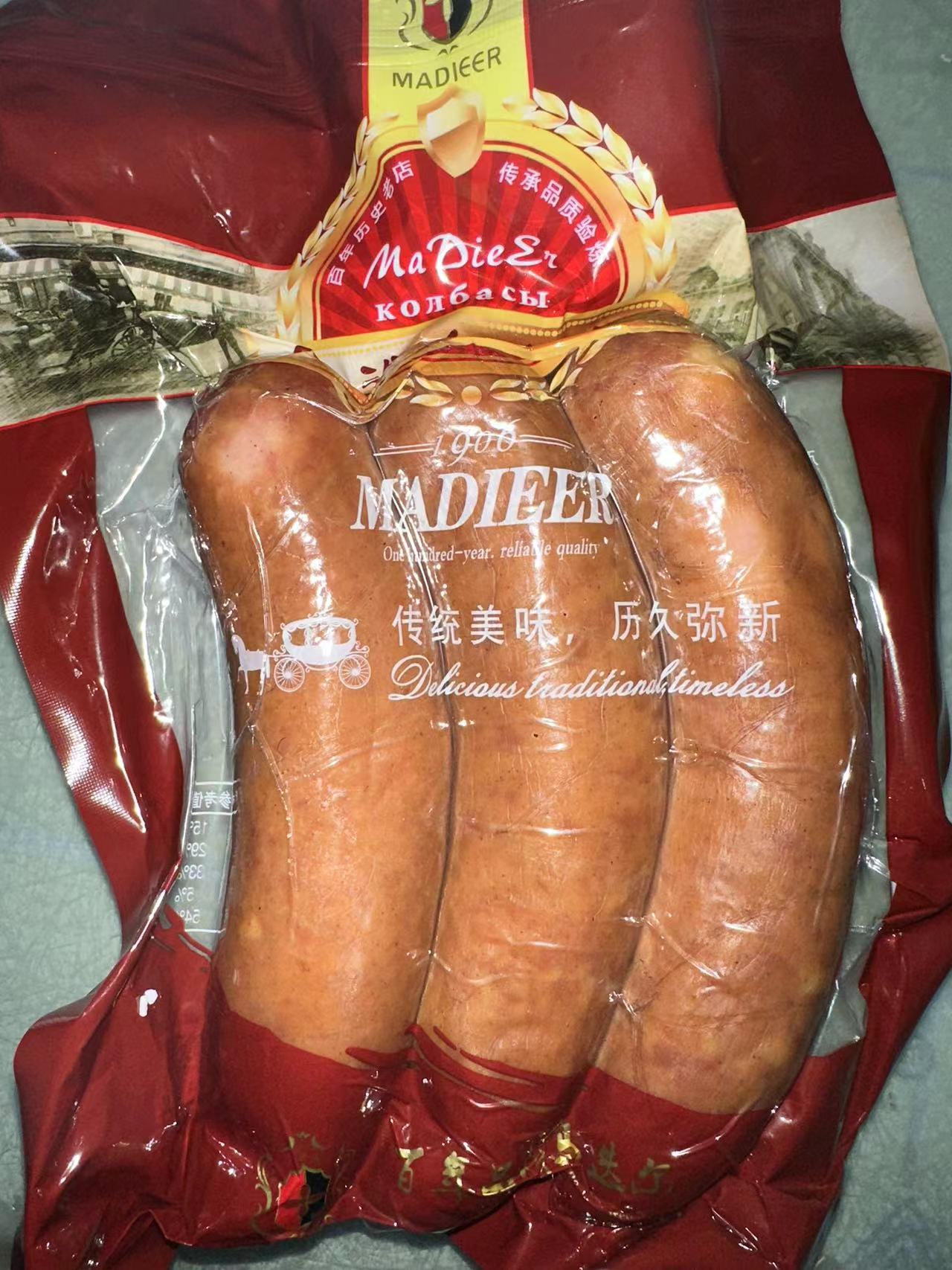 中央大街马迭尔肥肉蒜香红肠一袋