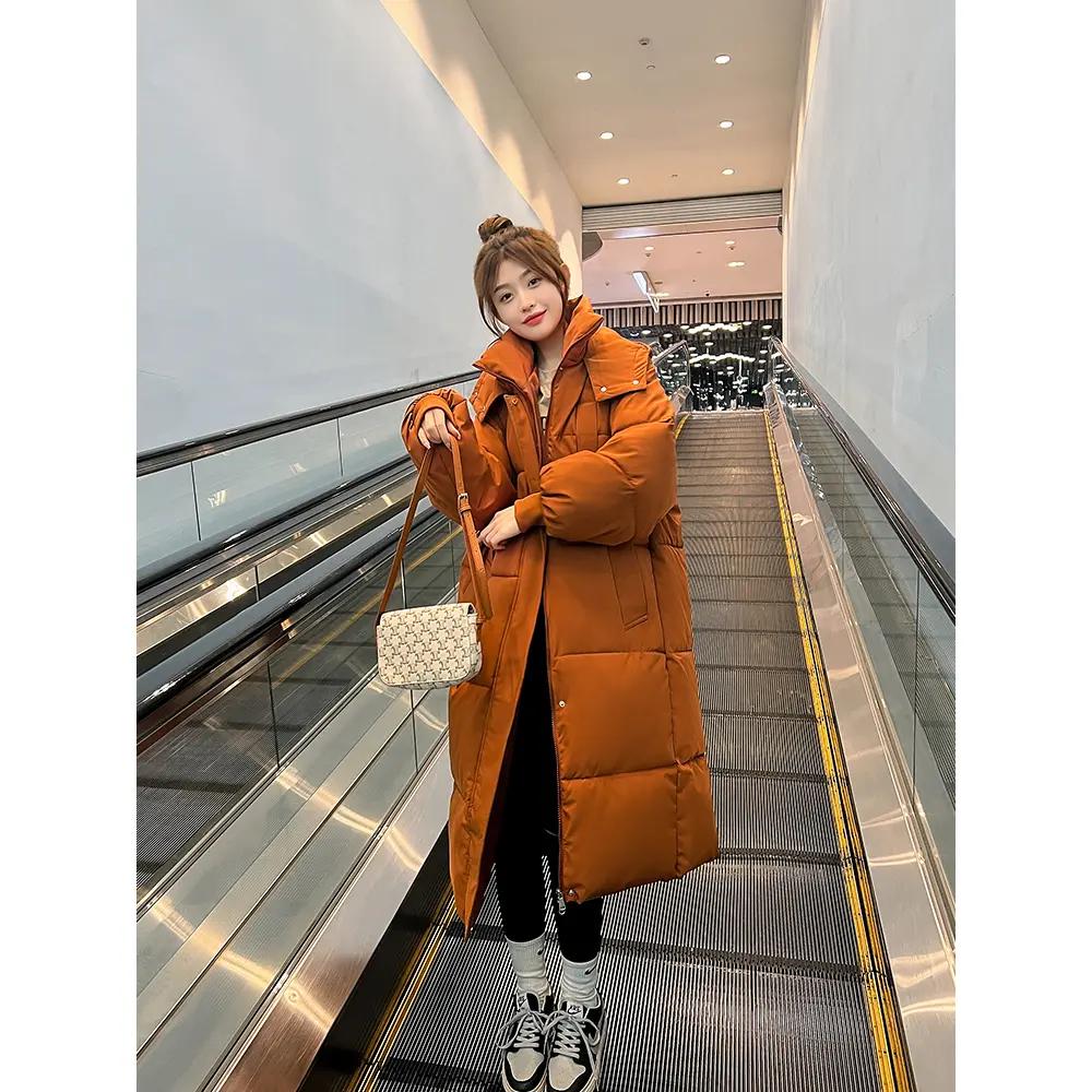 加厚羽绒服衣棉服女韩版宽松长款过膝冬季外套棉袄2023年新