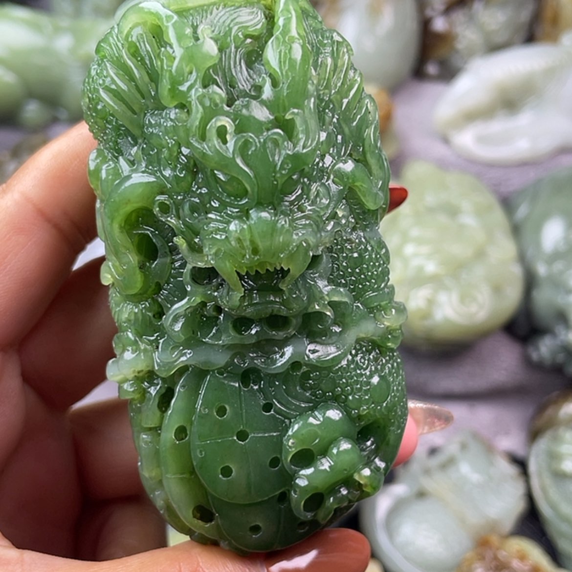 【闪购商品】和田玉手把件未镶嵌天****7