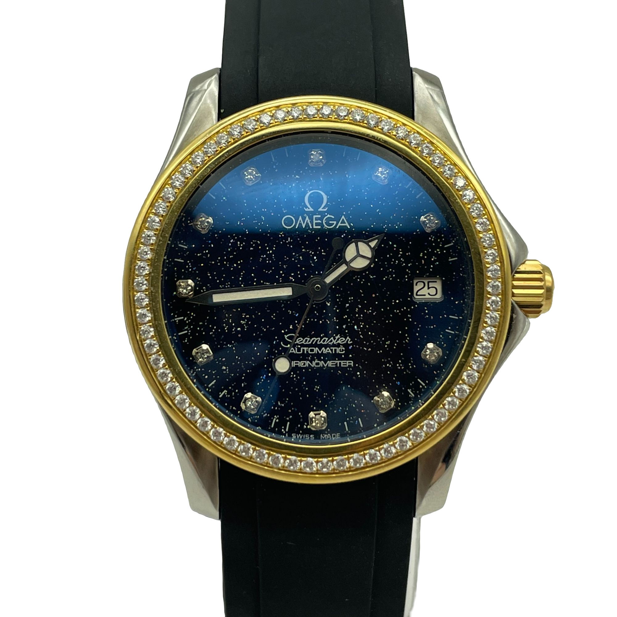 95新 Omega/欧米茄 海马系列 机械 后钻升级星空盘36MM K金圈 