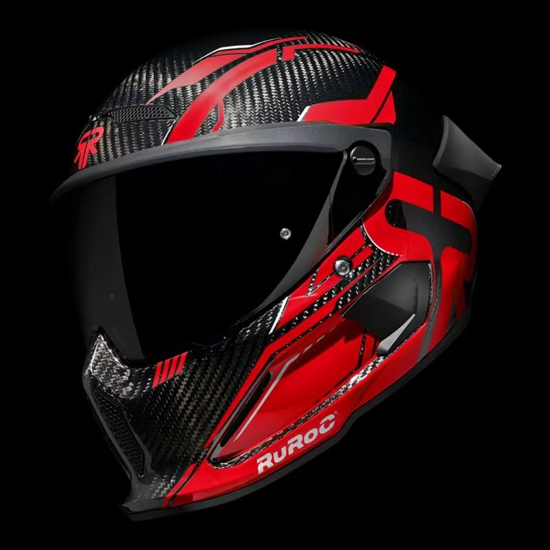 RUROC 4.0 TRACK INFERNO英国鲁洛头盔罗宁赛盔碳纤维安全全盔