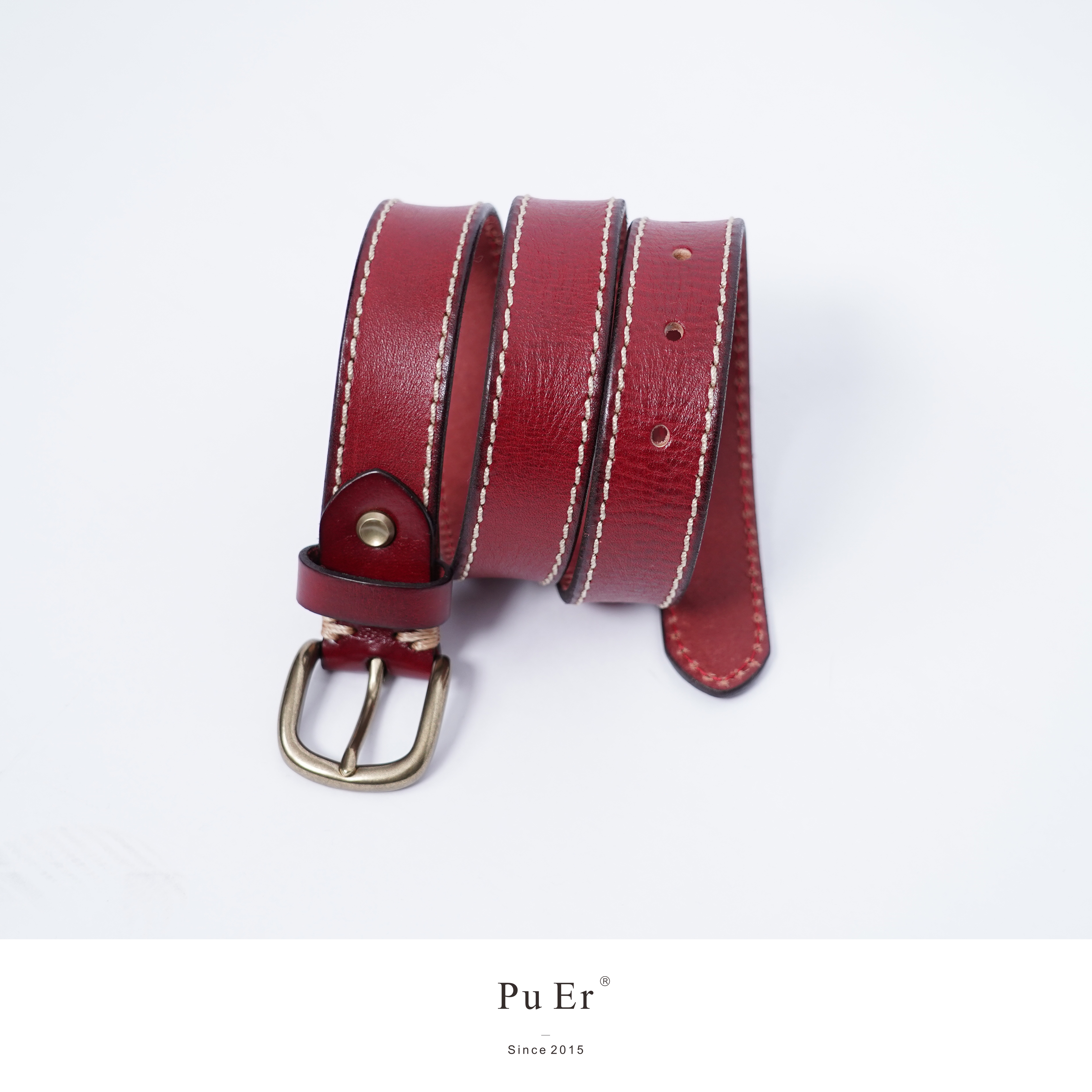 璞迩头层牛皮腰带