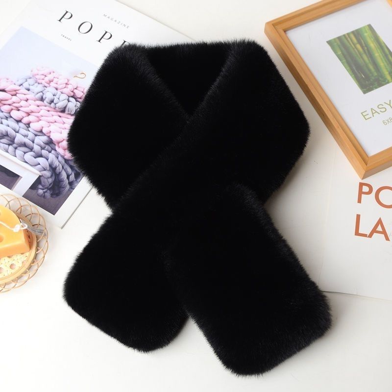 环保毛围巾颜色随机