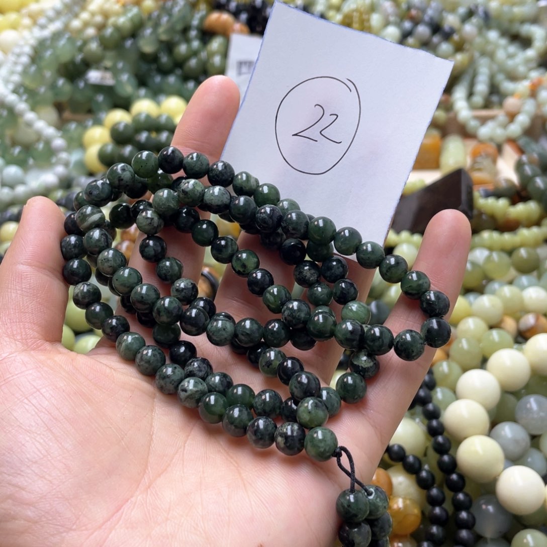 蛇纹石玉手链未镶嵌