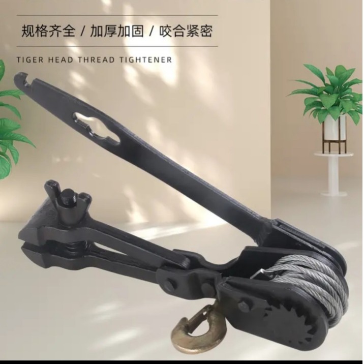 自动虎头紧线器大棚钢丝拉紧器葡萄架塑钢线紧线机养殖网床紧线器