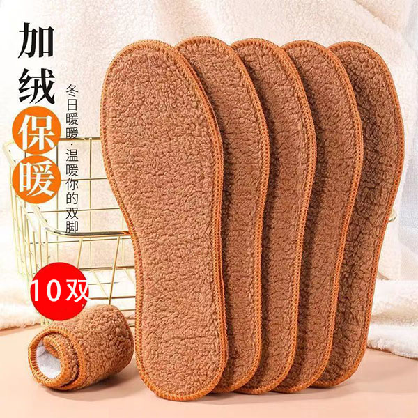 冬季加厚加绒保暖鞋垫毛绒防臭吸汗透气长毛棉鞋垫柔软超软