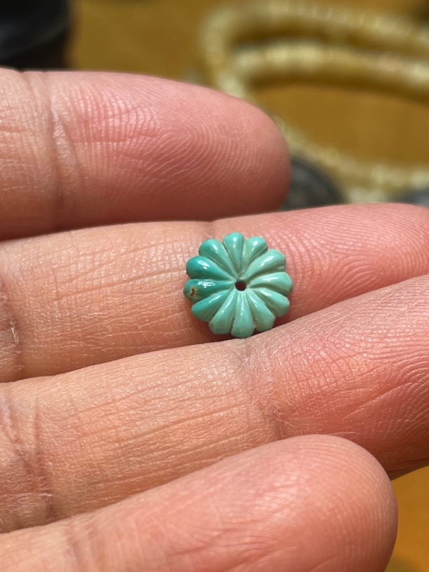 绿松石花瓣配饰尺寸9mm