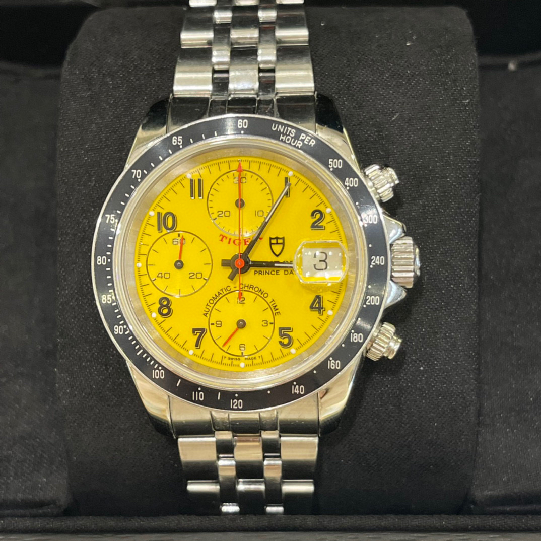 99新 TUDOR/帝舵 深圳名典！79260 伍兹联名款 柠檬黄盘