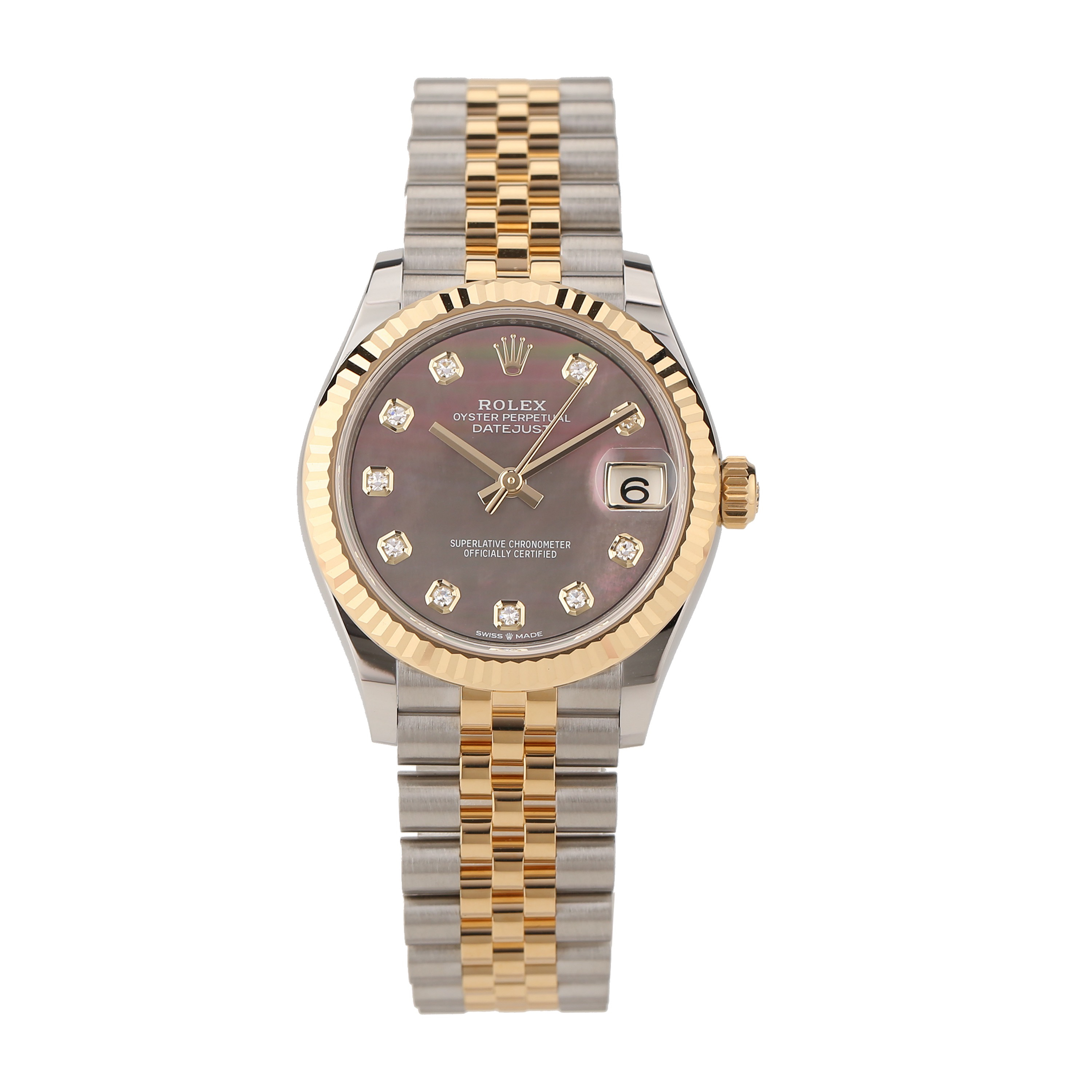 全新未使用 Rolex/劳力士 278273-0024 黑贝母日志 24年1月 全套