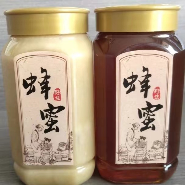 甄选优质土蜂蜜1000g一瓶,结晶和未结晶两种可选