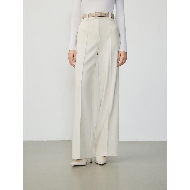 【王楚然同款】朗姿冬季新款西裤高腰西装裤显瘦阔腿裤女通勤长裤