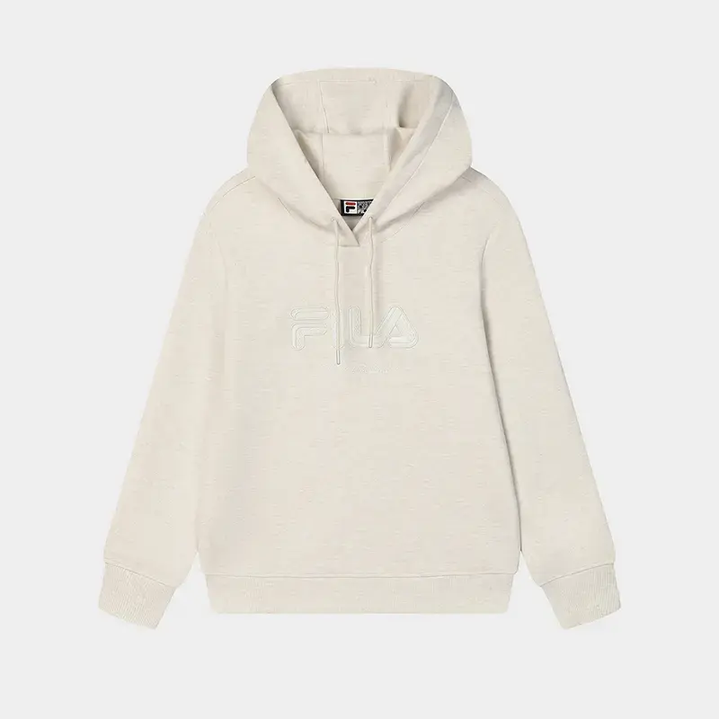 Fila/斐乐新款女子【休闲连帽抽绳上衣】针织工艺卫衣F11W513210F