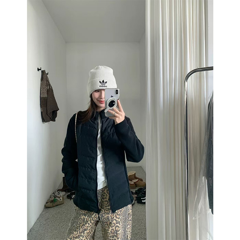 粉丝福利女士轻薄外套前片羽某绒后面加绒睡衣女士冬季可外穿