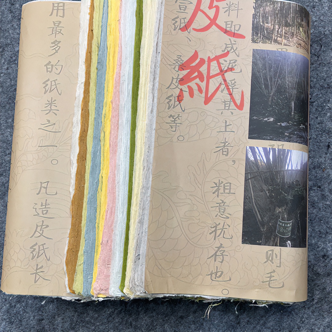 四尺对开【十色云龙皮纸】34×140cm一刀50张毛笔国画书法创作纸