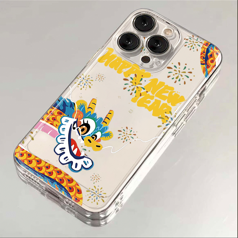 新年快乐iphone15苹果手机壳14promax硅胶13pro透明12高级11个性