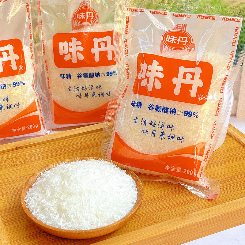 厦门味丹味精200g*2包 粗晶体凉拌菜家用炒菜煲汤味精调味料