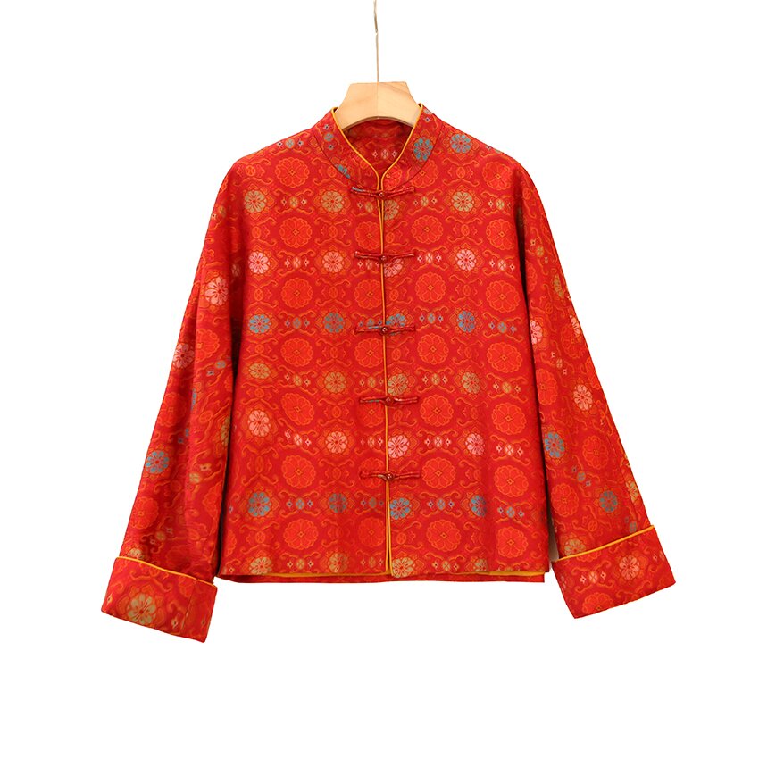 【澜亭絮絮】宋锦宝相花过年服LT102清仓