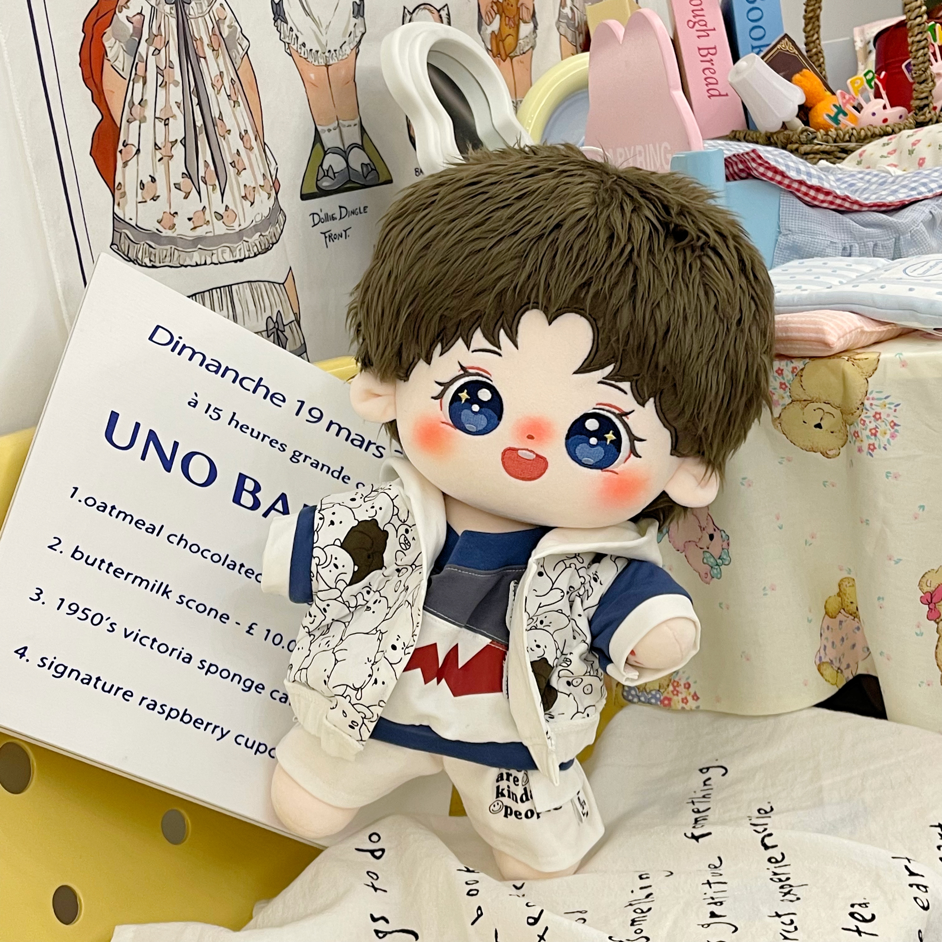 棉花娃娃毛绒玩具玩偶 中古外贸玩偶娃娃 全新有属性棉花娃娃