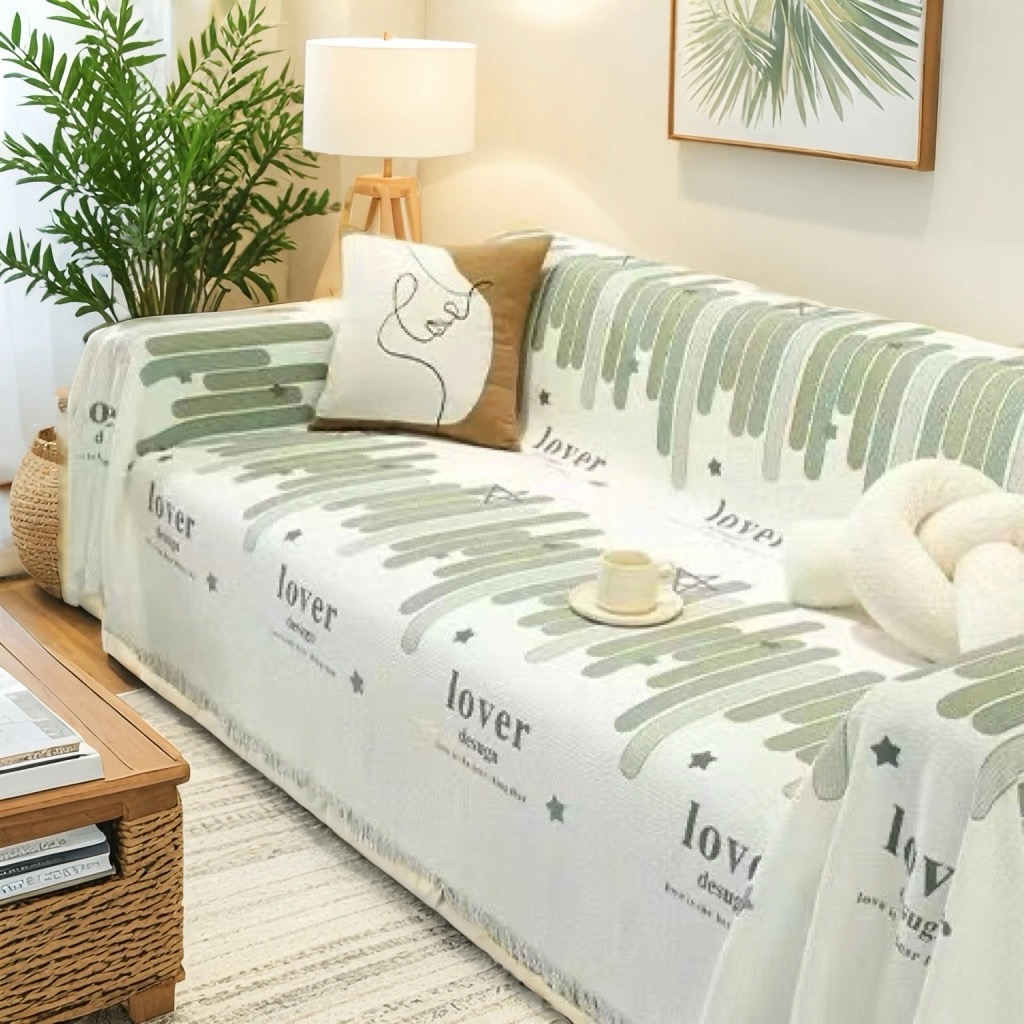 布艺沙发垫简约防滑防猫弹力通用型ins条纹全盖盖布巾