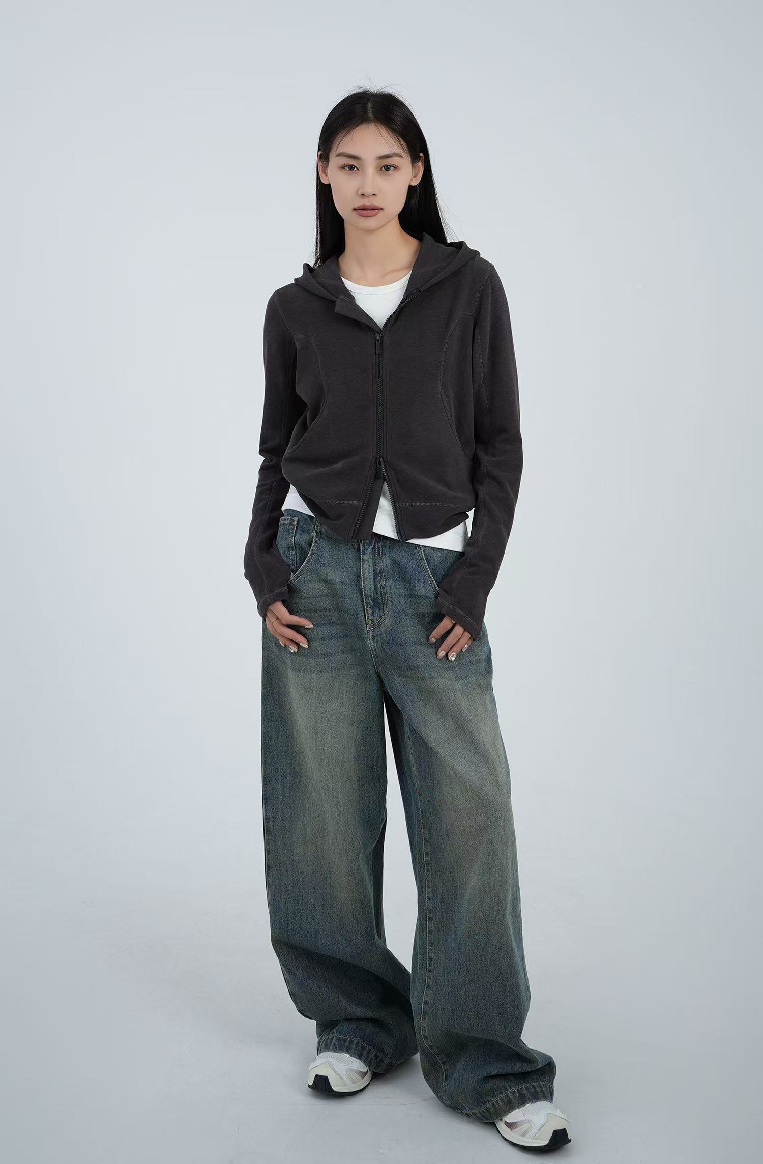 休闲日常穿搭女装帽衫运动风居家风休闲风软绵绵帽衫